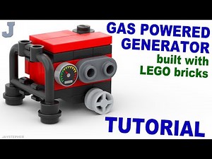 LEGO Tutorial On How To Build A Gas Powered Generator