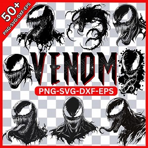 Venom Superhero SVG PNG Bundle: Vector Cut Files (digital Download) - Etsy