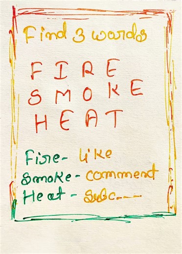 Find 3 word #art #game #braingame #puzzle #challengevideo