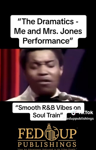 The Dramatics serenading with ‘Me and Mrs. Jones’ on Soul Train! 🎶✨ #TheDramatics #MeAndMrsJones #SoulTrain