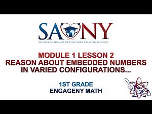 1st Grade EngageNY Math - Module 1 Lesson 2 Reason about embedded numbers in varied configurations..
