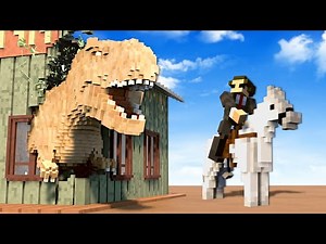 DINOSAURS ATTACK WILD WEST TOWN! (Teardown)