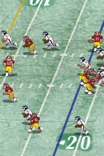 1980 Redskins vs Giants (highlight) Tom Mullady touchdown pass.