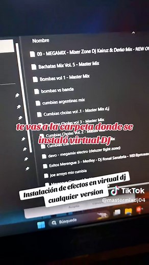 Instalación de efectos en Virtual DJ