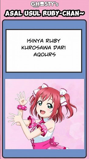 Asal-usul lagu Ruby-chan nani ga suki #anime