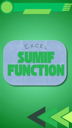 ➕ Master the SUMIF Function in Excel! Easily add up values that meet specific conditions — no more manual filtering. Perfect for budgets, sales reports, and data analysis! ✨ #ExcelTips #ExcelFormulas #SUMIF #SpreadsheetHacks #ExcelForBeginners #DataAnalysis #WorkSmarter | FYI | Facebook