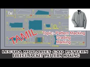 Lectra Modaries- Fleece Jacket Pattern Making Tutorial