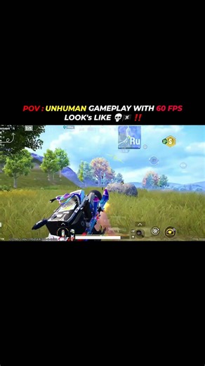 POV : UNHUMAN GAMEPLAY WITH 60 FPS LOOK's LIKE 💀🏴‍☠️ ‼️ #bgmi #pubg #pubgmobile #gaming #shorts