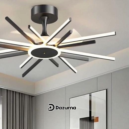 Sleek Modern Ceiling Fans with LED Light | Silent, Stylish & Smart by Dazuma