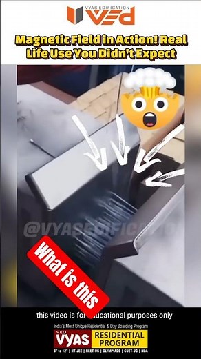 Magnetic Field in Action! Real-Life Use You Didn't Expect #science #physics #shorts #viral