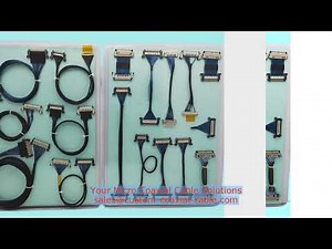ultra low loss micro coax cable lvds cable cic twin lead to coax IPEX CABLINE-UA II Ribbon Wire Harn