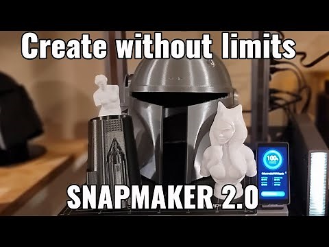 A Creators Dream Printer! Make anything Snapmaker 2.0 3D Print Feature Review