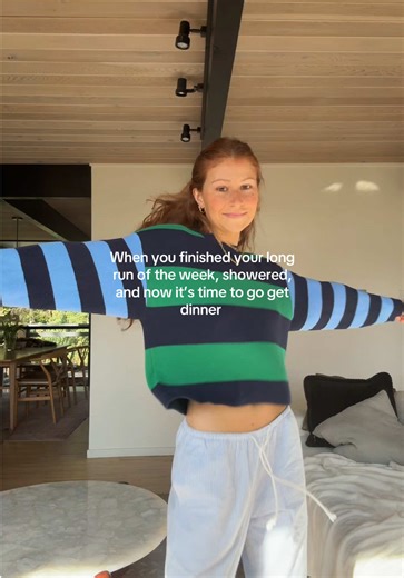 the vibes are high and I’m feeling good, well not my legs… my legs are cooked. #longrunsunday #runtok #running #dinnerfit