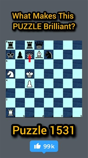 What Makes This PUZZLE Brilliant? #chess #shorts