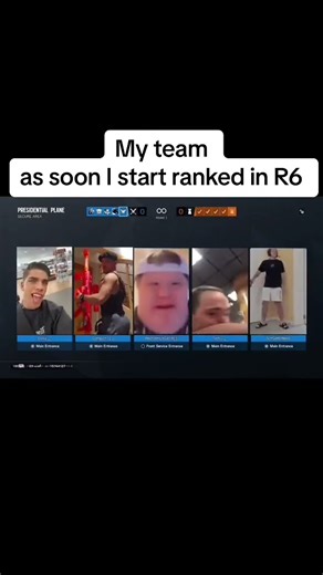 Most normal 5 stack in R6 #rainbowsix #rainbowsixsiegeclips #r6memes #gaming