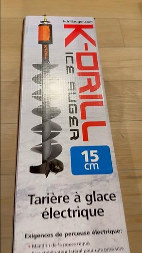 K-Drill Ice Auger #icefishinggear #icefishing #icefish