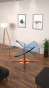42K views · 260 reactions | 曆 Butterfly Flip Table Design | Smart Furniture Magic ✨ A clever glass coffee table that transforms with one smooth flip — beauty meets function 彩晴 | Decoration Courses | Facebook