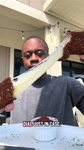 🧀 BIG CHEESE ENERGY: We tracked down @Basilico Family Restaurant’s Mega Mozzarella Stick, with a cheese pull so aggressive it deserves its own zip code. Yes, @Evan Moore | CharlotteFive ate it. Yes, we filmed it. Yes, it was worth the inevitable lactose consequences. Full story at CharlotteFive.com (link in bio).