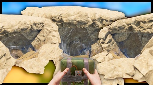 Finding a Very Rare Triple Cave Base Build and Solo Raiding It!