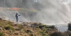13K views · 281 reactions | ‘REVERSE WATERFALL’ Ebor Falls in the Coffs Harbour Hinterland captured by Trudy Smith yesterday afternoon. | ABC Coffs Coast | Facebook
