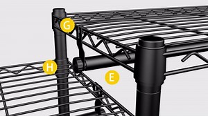 Heavy Duty Garment Rack,Freestanding Clothing Rack with 4 Hang Rods & 8 Shelves,Adjustable Closet Racks,68.5" L x 13.8" W x 75.2" H, Max Load 800LBS, Black