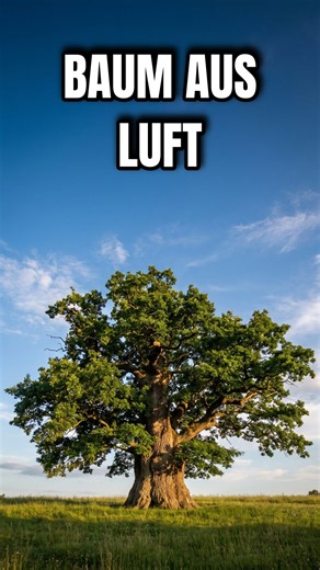 Ein Baum besteht aus Luft, nicht aus Erde 🌳