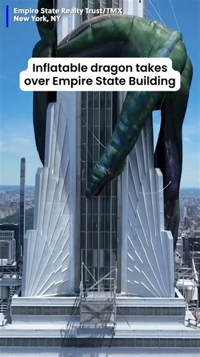11K views · 110 reactions | A giant inflatable dragon has taken over the top of the Empire State Building just in time for the return of "House of the Dragon." #houseofthedragon #gameofthrones #HBO #empirestatebuilding | Gray Media Digital Content Center | Facebook