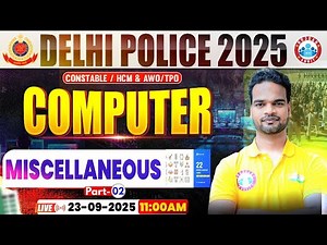 Delhi Police Computer Classes 2025 | Computer for Delhi Police | Delhi Police Computer MCQs