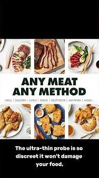 Smart wireless meat thermometer