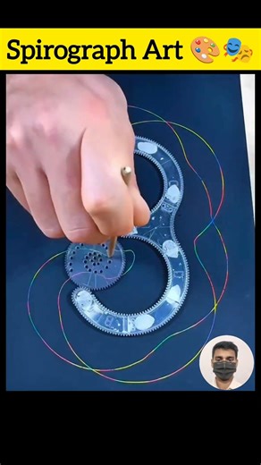 What Happens When You Mix 3 With Spirograph Art? #shorts #asmr #spirograph #satisfying #art