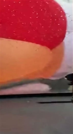 Giant inflatable Santa hits Car #helpmemakethismakesense #funny #shorts #christmas