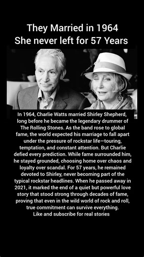 They Married in 1964 — She Never left for 57 Years #charliewatts #love #loyalty