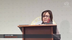 Senator Leila de Lima on President Rody Duterte's 'personal attacks': The President clearly 'abuses, misuses' power. Full story: http://bit.ly/2b5UJCG | Rappler