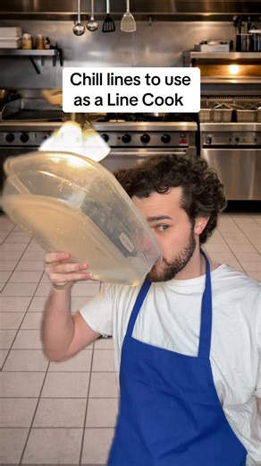 Hot! Behind! Hahaha names Liam | line cook