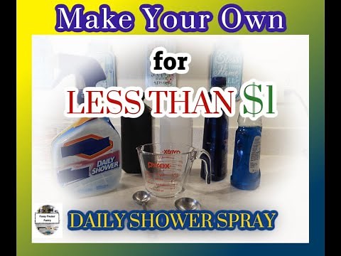 How to make Daily Shower Cleaner Spray for PENNIES
