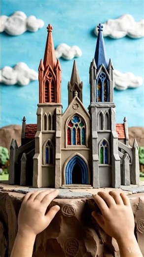 🐉 Watch a Clay Dragon Grow from the Cliff Edge! | Satisfying Stop-Motion Magic #highlights #ai #fyp