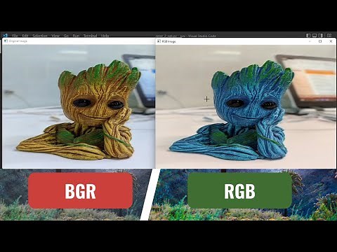 7. Converting the BGR color format of an image to RGB color format using Open CV and Python