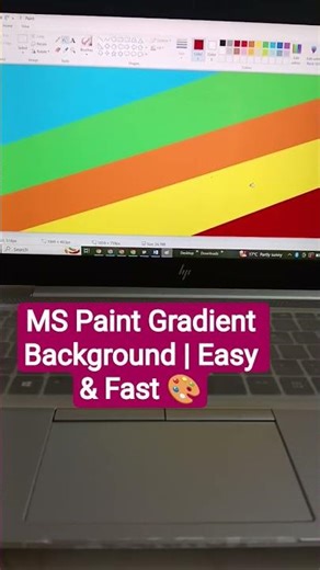 MS Paint Gradient Background | Easy & Fast 🎨 #msp 🫟🎨