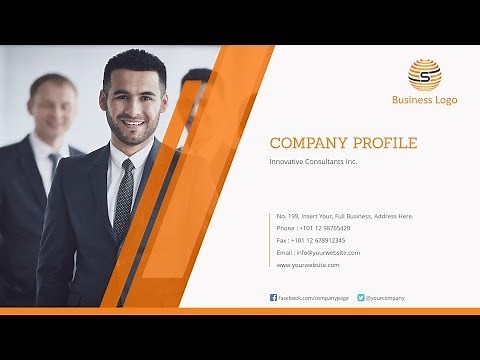 Company Profile PowerPoint Template - Design a professional company profile ppt presentation