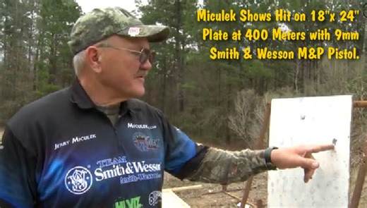 Miculek Hits Steel Plate at 400m, Shooting 9mm Pistol Off-Hand « Daily Bulletin