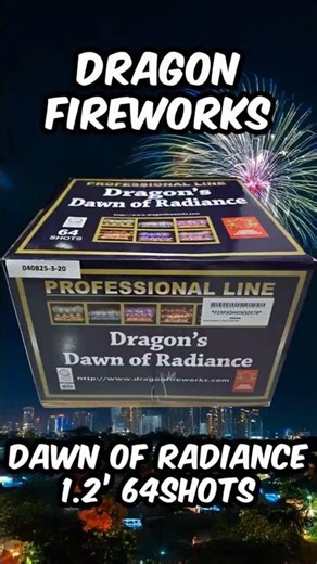 Dragon Fireworks Dawn of Radiance 1.2' 16 Shots - August 17 2025 Philippines #paputok