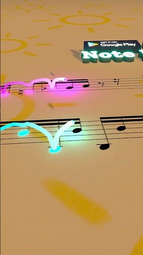 Vivaldi - Summer in Note Bounce App #sheetmusic #pianotutorial