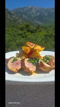 Pork medallions with roasted potatoes😋