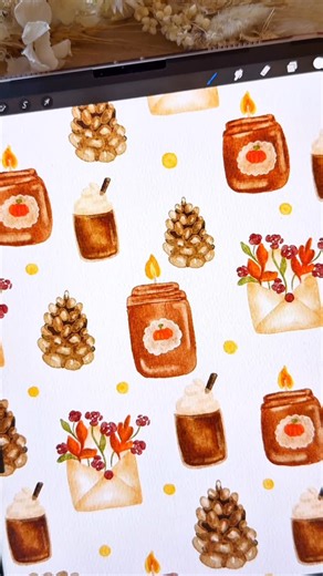 Brush with Bree | Procreate Brushes & Digital Art | how to draw a pumpkin spice candle for spooky season on procreate 🕯️🕯️🍁 the brushes and canvas im using are part of the realistic... | Instagram