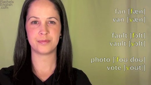 English Pronunciation, Lesson 20 - F and V Sounds