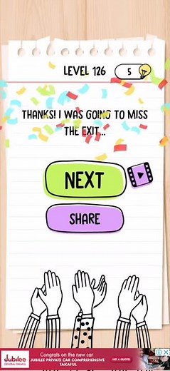 Brain test Level 126 help me i dont know where to turn Walkthrough