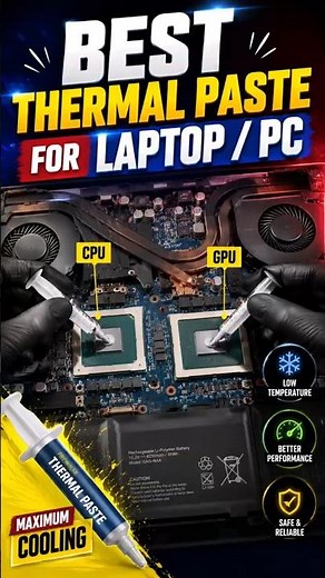 Best Thermal Paste For Gaming Laptop CPU & GPU | IT GURUJI #gaminglaptop #pc #shorts #thermalpaste