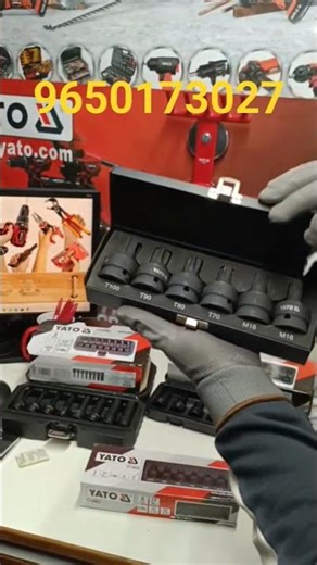 YATO IMPACTS BIT SOCKET SET YT-1066 HEX 1/2" YT-1060 RIBE 1/2" YT-10653 SPLINE/TORX 3/4#yatotools