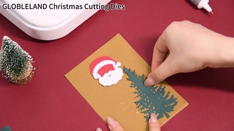 GLOBLELAND Christmas Tree Cutting Dies Pine Tree Carbon Steel Die Cuts Plants Embossing for Scrapbooking Card DIY Craft Decoration