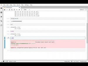 Linear Algebra With Python